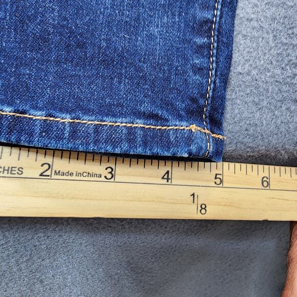 FRAME Denim Womens Jeans Size 28 Mid Rise Blue Dark Wash Skinny Ankle Stretch - Picture 8 of 16